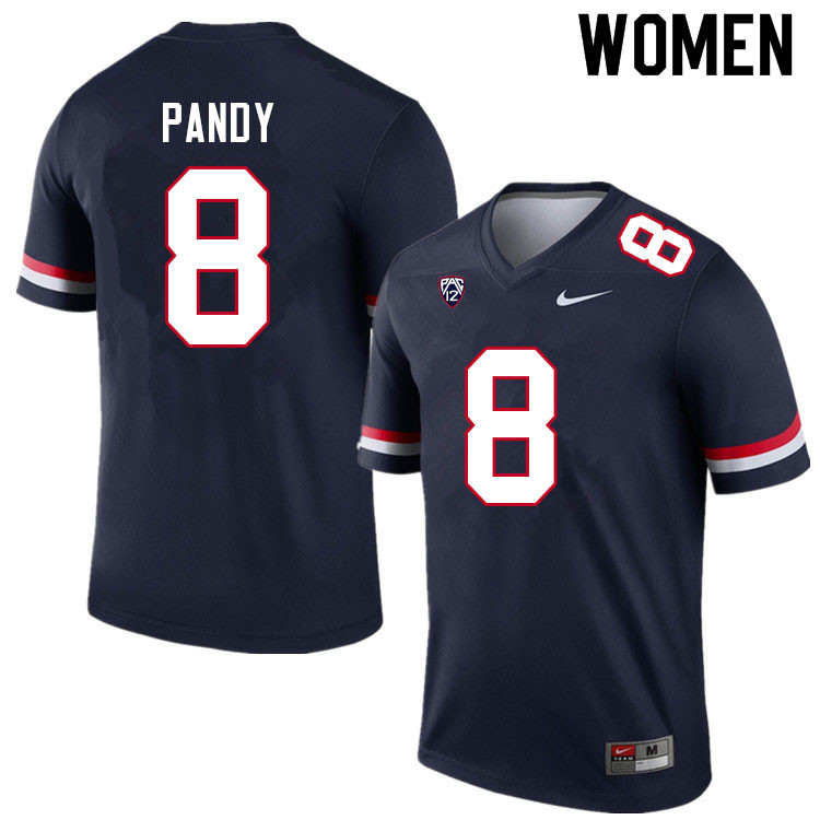 Women #8 Anthony Pandy Arizona Wildcats College Football Jerseys Sale-Navy